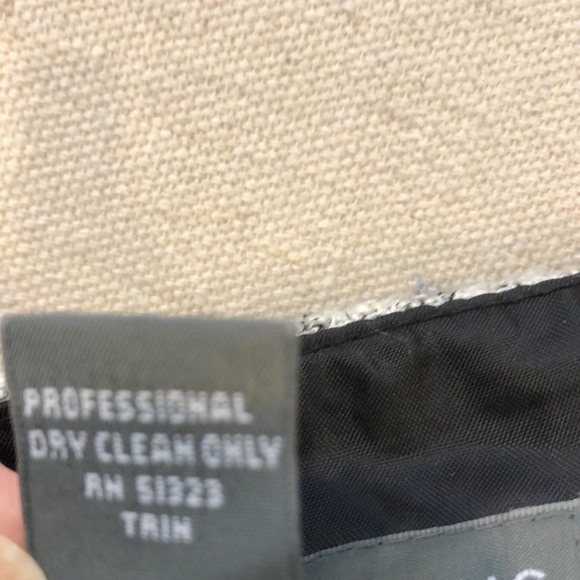 Josephine Chaus Tweed light Acadamia Black & White Plaid Skirt - Picture 5 of 8